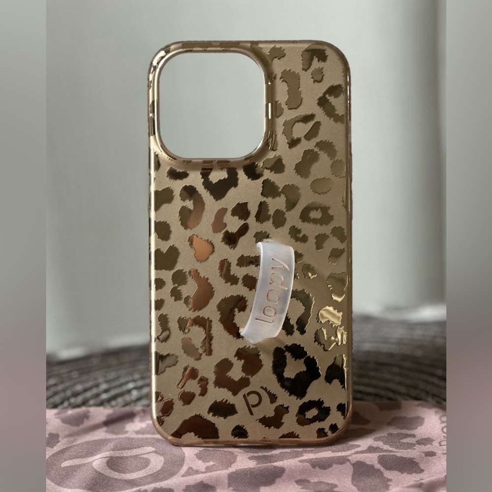 Loopy Gold Leopard iPhone 13 Pro Case
